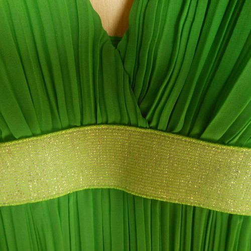 Green Pleated Cocktail Dress Rubens Alves