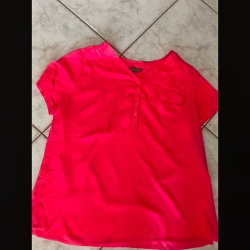 Leonard's short-sleeve blouse like new, pink, sizes XL and XXL