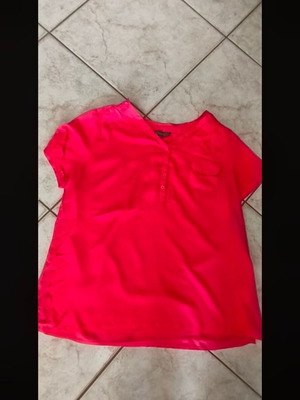 Leonard's short-sleeve blouse like new, pink, sizes XL and XXL