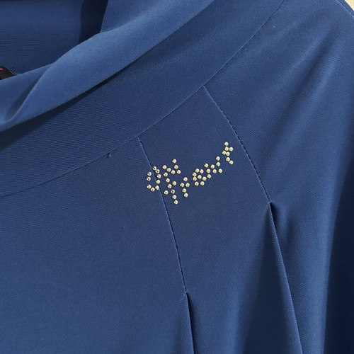 Royal Blue Wide Leg Palazzo Pants with Rhinestone Detail