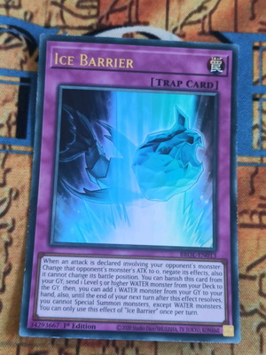 Ice Barrier Trap Card σαν καινούργιο, Yu-Gi-Oh!
