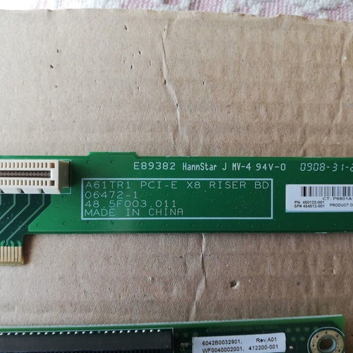 Proliant DL360 G4 PCI Express Adapter Riser Board like new, set of 3 modules