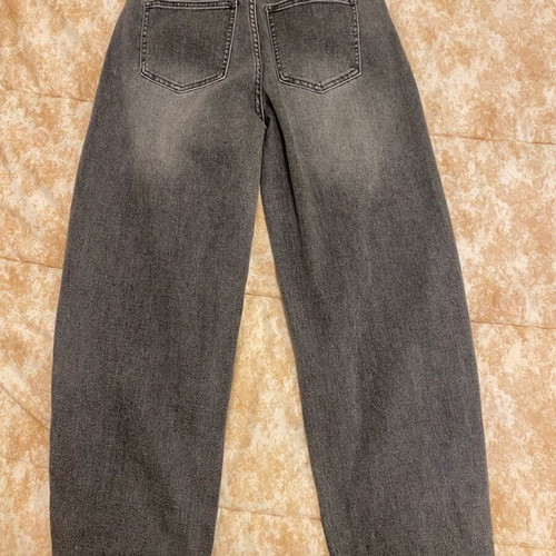 Barrel jeans like new, size S, black and grey