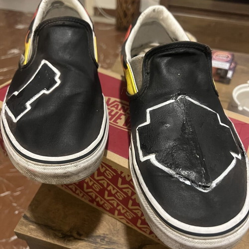 Vans of the World sneakers used, Custom Harley Davidson edition, size 47