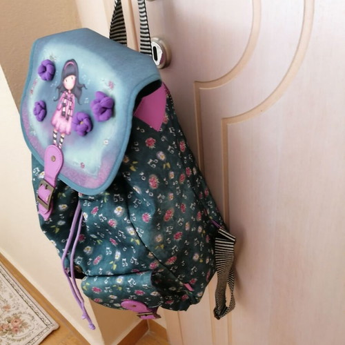Santoro backpack like new, purple