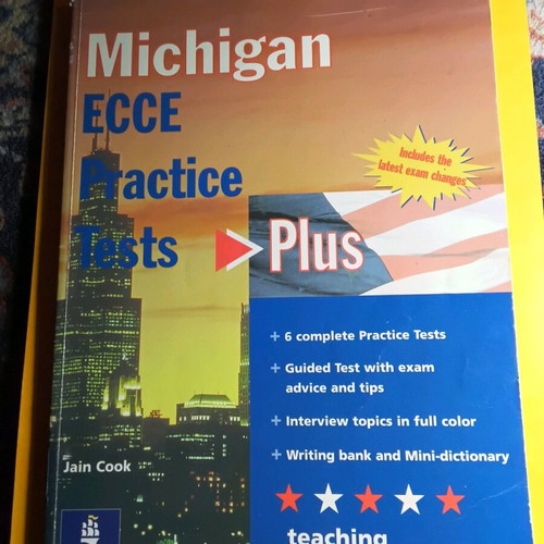 Michigan ECCE Practice Tests Plus used book with notes