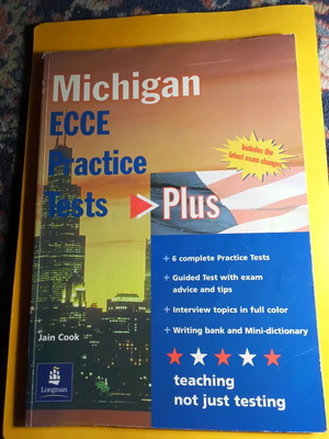 Michigan ECCE Practice Tests Plus used book with notes