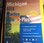 Michigan ECCE Practice Tests Plus used book with notes