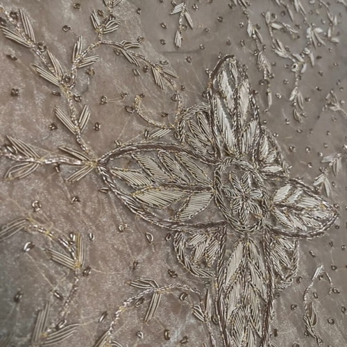 Silk embroidered tablecloth new 100x100