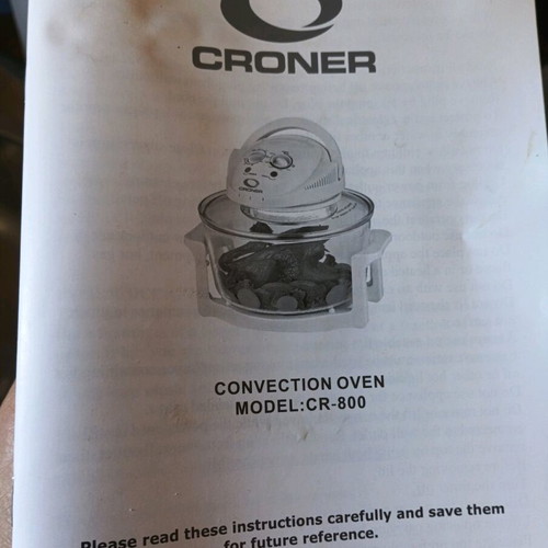 Croner Conventional Oven Model CR-800 New