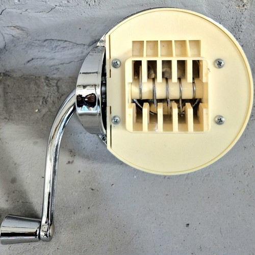 Vintage manual ice crusher used, Space Age design