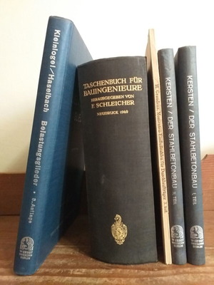 German technical books used, set of 5 volumes