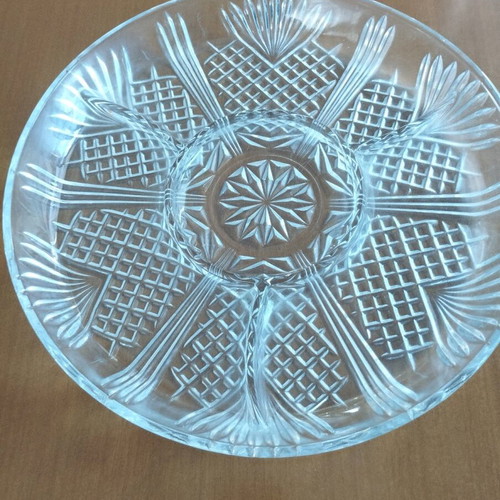 Serving tray orneviere inox 18/10 and 24K gold like new