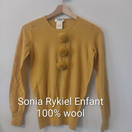 Sonia Rykiel Enfant sweater for girls age 12, like new, yellow