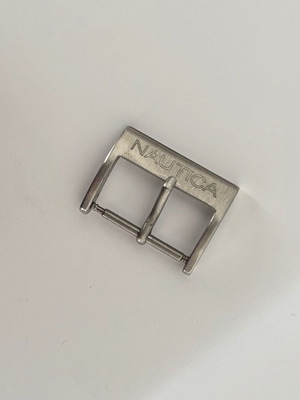 Nautica watch strap buckle like new stainless steel 20 mm