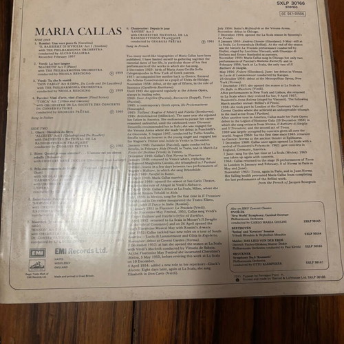 Maria Callas vinyl record new, classical music