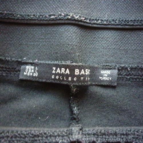 Zara women's black leggings pants like new, waist 37 Large