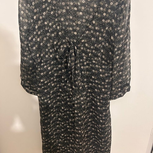 Zara chiffon midi dress Medium like new, gray