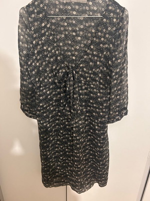 Zara chiffon midi dress Medium like new, gray