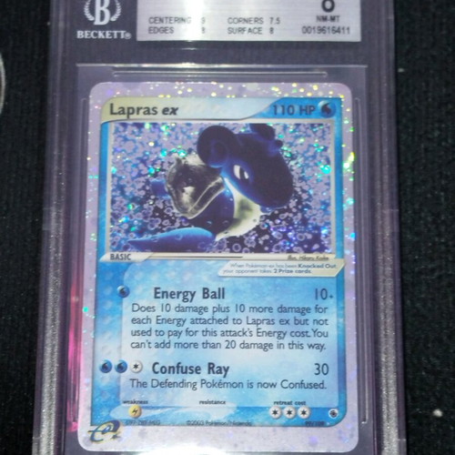 Lapras EX #99 Ruby & Sapphire card new with Beckett grading