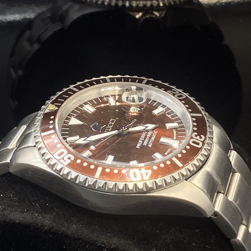 Carucci Calabria automatic diver watch like new, brown dial