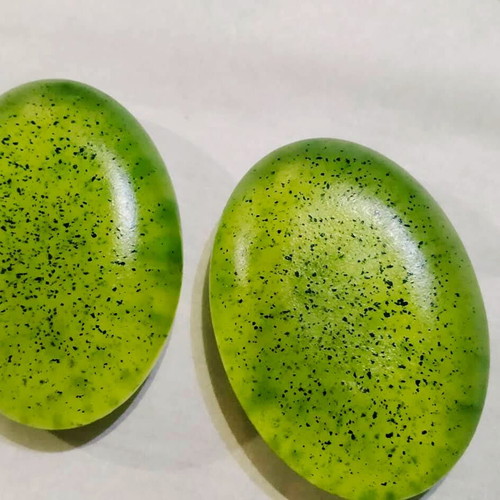 Handmade decorative aromatic soap with aloe and spirulina