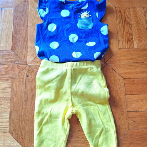 Carter's baby set for girl 3-6 months like new