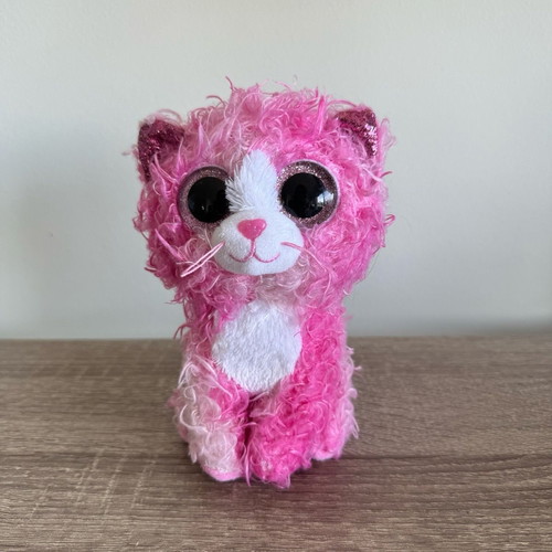 Beanie Boos Reagan cat and Jamal camel plush toys used, 15 cm