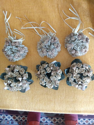 Christmas wreaths for candles like new, pack of six