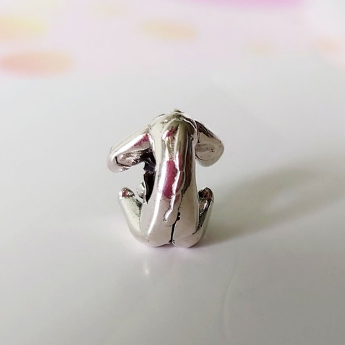 Silver 925 charm new, handmade, pink and silver donkey Marko