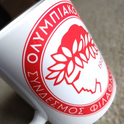 Olympiacos Mug new, vibrant red colors