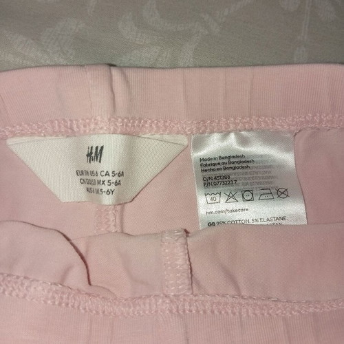 H&M Pink Cycling Biker Shorts for Girls 5-6 Years Like New