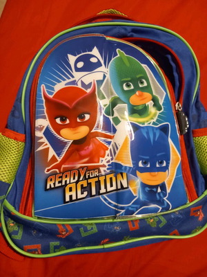 PJMasks kindergarten bag used, pajamas heroes