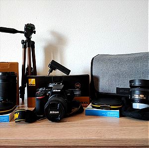Nikon D3500 18-55 VR Kit & Nikkor 70-300 f/4.5-6.3 & Nikkor 35mm f/1.8
