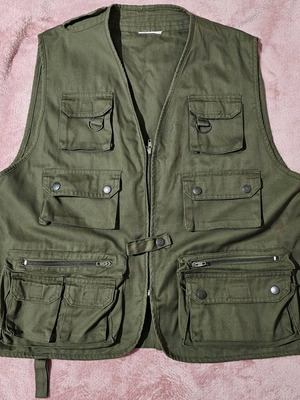 Work vest khaki like new, size M