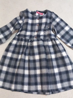 Energiers checked dress for 2 years like new, blue