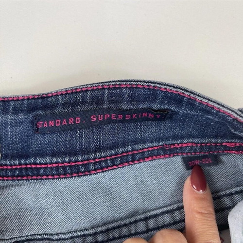 Superdry Standart Super Skinny Jeans Womens Size W30 L32 Blue like new
