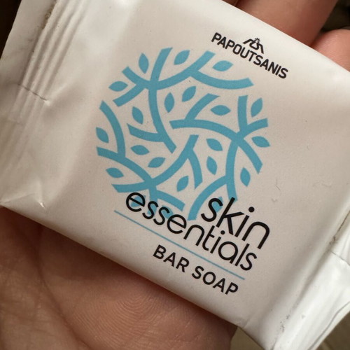 Papoutsanis σαπουνάκια ξενοδοχείου Skin Essentials 15gr, πακέτο 50 τεμαχίων, καινούργια