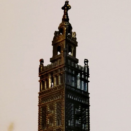 Bronze decoration La Giralda from Seville like new