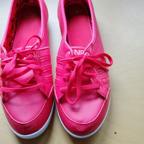 Adidas Neo red ballerina shoes size 42 like new