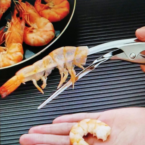 Shrimp shell remover tool stainless steel new