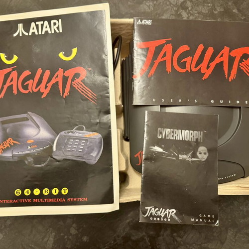 Atari Jaguar 64-Bit Power Kit console like new with manuals and box