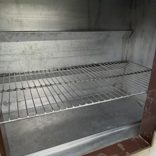 Professional refrigerated display counter inox with GN pans used