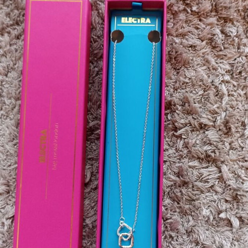 Electra necklace new silver with adjustable length