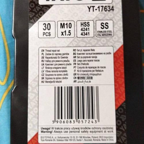 Thread Repair Kit M10 x1.5 and M8 x1.25 new