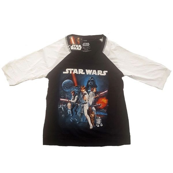Star Wars Ladies Raglan Tee: Classic (12), M - L (Medium - Large), BRAND NEW, SEALED!!