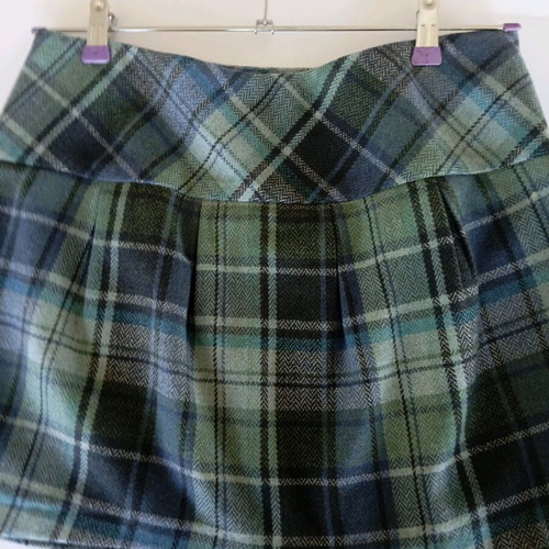 Sinequanone checked skirt like new, blue and turquoise, size large