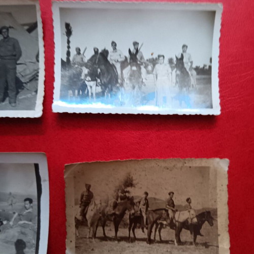 Lot of 7 collectible military photos used