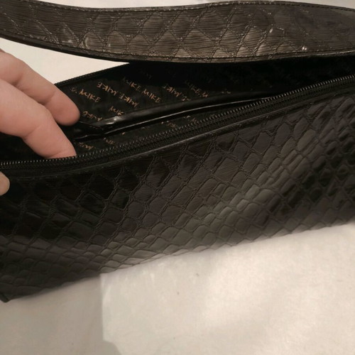 Vintage Mike Mike women's leather shoulder bag with embossed texture like new