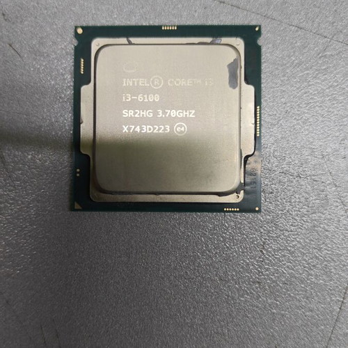 Intel i3-6100 CPU used, tested, without cooler